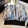 Floral Ocean Blue Double Layered