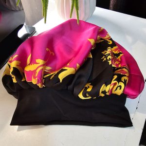 Double Layered Floral Hot Pink
