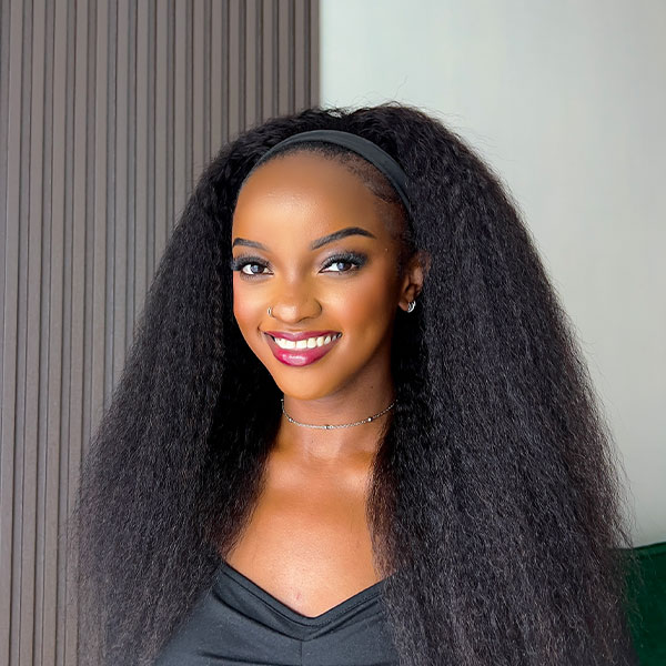Kinky Straight Human Hair Wig HG.2 - Image 2