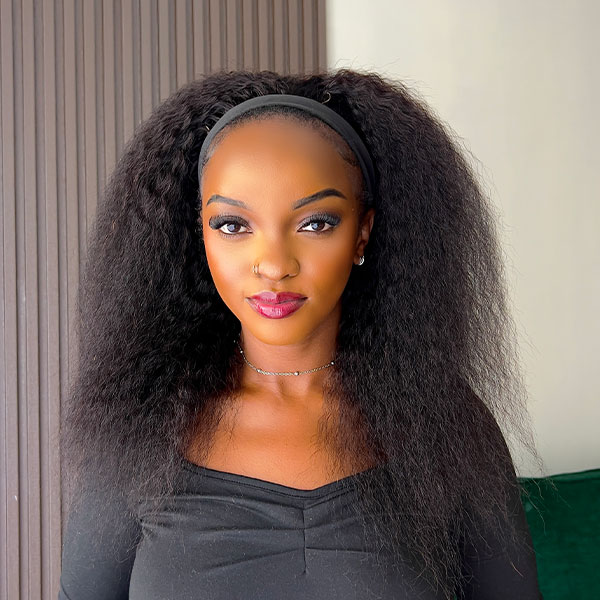 Kinky Straight Human Hair Wig HG.2 - Image 3