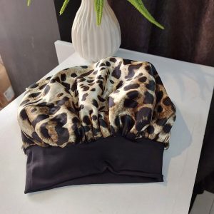Nude Black Cheetah Double Layered