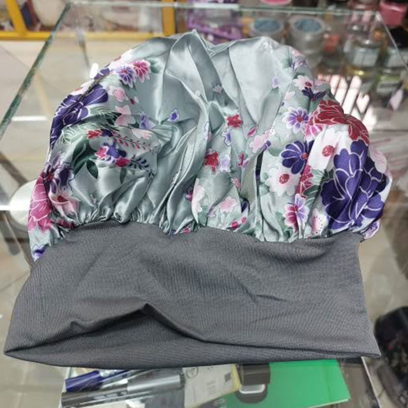 Floral Dark Grey Single Layered L.