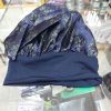 Floral Blue and Silver Single Layered L.
