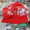 Floral Red Single Layered L.