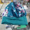 Floral Teal Single Layered L.